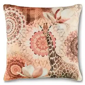 Leen Bakker Hip sierkussen Rivkah - koperkleur - 48x48 cm - Leen Bakker aanbieding