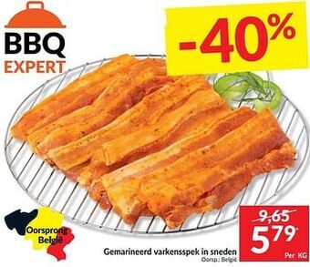 Intermarché Gemarineerd varkensspek in sneden aanbieding
