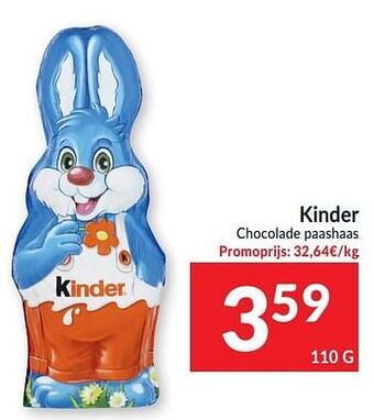 Intermarché Kinder chocolade paashaas aanbieding
