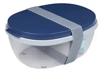 Mepal saladebox Ellipse Nordic Denim