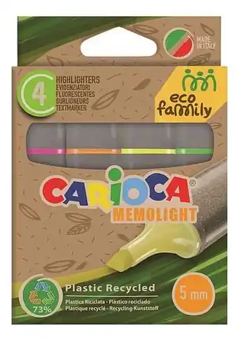 Dreamland Carioca fluostift Memolight ECO Family - 4 stuks aanbieding
