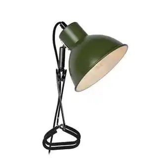 Leen Bakker Lucide klemlamp Moys - groen - Leen Bakker aanbieding
