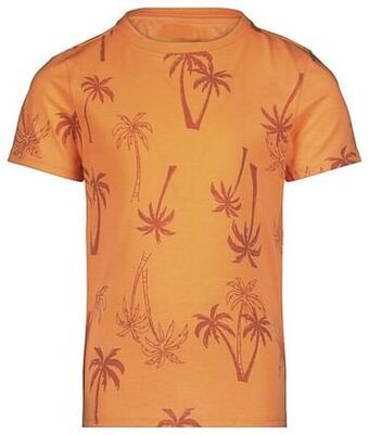 HEMA HEMA Kinder T-shirt Palm Feloranje (feloranje) aanbieding