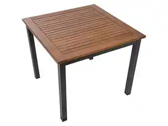 Lidl Livarno Home Aluminium tuintafel Valencia, met houten blad aanbieding