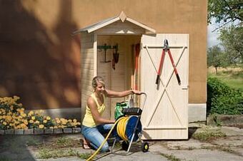 Brico Weka tuinkast 351 enkele deur 83x85cm aanbieding