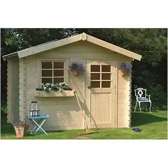 Brico Solid tuinhuis ’Sologne’ geïmpregneerd hout 7,53 m² aanbieding