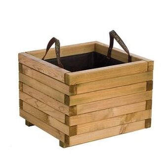 Brico Solid bloembak ‘Baroque’ bruin 50 x 50 cm aanbieding