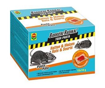 Brico Compo anti-muizen en ratten pasta Barrière Radikal Toxa 150g aanbieding
