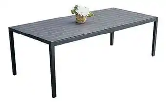 Dreamland Ocean tuintafel Cannes antraciet L 220 x B 100 cm aanbieding