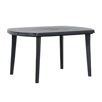 Leen Bakker Jardin tafel Elise - grijs - 137x90x73 cm - Leen Bakker aanbieding