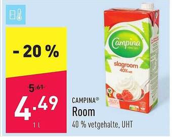 ALDI Campina Room aanbieding