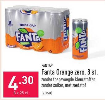 ALDI Fanta Orange Zero aanbieding