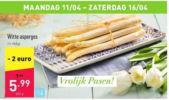 ALDI Witte Asperges aanbieding