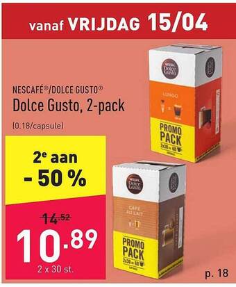 ALDI Nescafé Dolce Gusto aanbieding