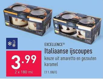 ALDI Italiaanse Ijscoupes aanbieding