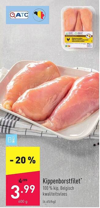 ALDI Kippenborstfilet aanbieding