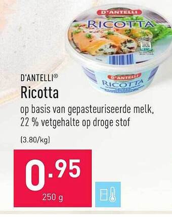 ALDI Ricotta aanbieding