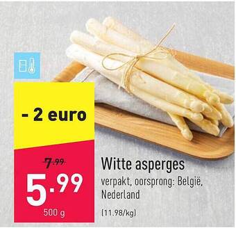 ALDI Witte Asperges aanbieding