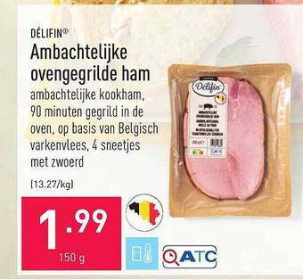 ALDI Ambachtelijke Ovengegrilde Ham aanbieding