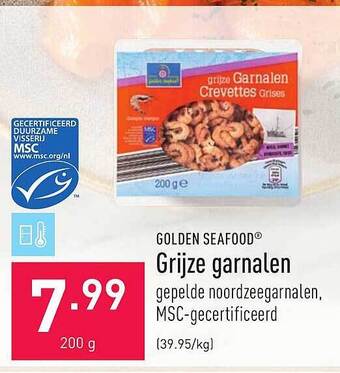 ALDI Grijze Garnalen aanbieding