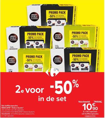 Carrefour Koffiecapsules Nescafé Dolce Gusto aanbieding