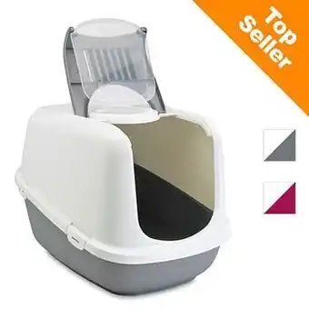 Zooplus 10% korting! Savic Kattenbak Nestor XXL - Lichtgrijs / Wit aanbieding
