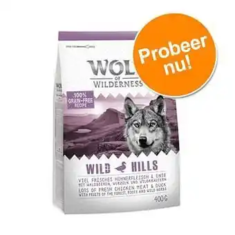 Probeer nu! Wolf of Wilderness droogvoer voor honden "Explore The Endless Terrain" - Mobility (400 g)