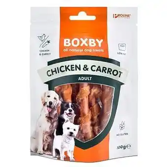 3x100g Boxby Chicken & Carrot Hondensnacks