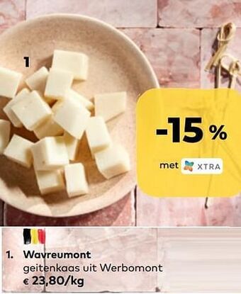 Bio Planet Wavreumont geitenkaas uit werbomont aanbieding