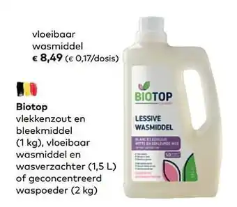 Bio Planet Biotop vloeibaar wasmiddel aanbieding
