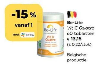 Bio Planet Be-life vit c quatro aanbieding