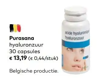 Bio Planet Purasana hyaluronzuur aanbieding