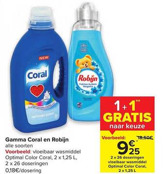 Carrefour Gamma Coral En Robijn aanbieding
