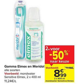 Carrefour Gamma Elmex En Meridol aanbieding