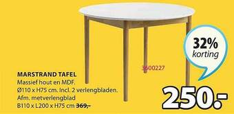 Jysk Marstrand Tafel aanbieding