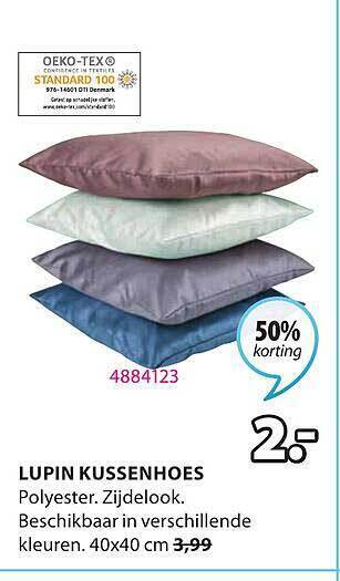 Jysk Lupin Kussenhoes aanbieding