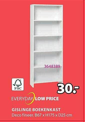 Jysk Gislinge Boekenkast aanbieding