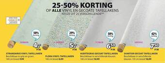 Jysk Vinyl En Gecoate Tafellakens aanbieding