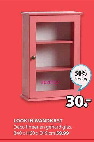 Jysk Look In Wandkast aanbieding