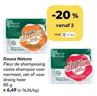 Bio Planet Douce nature fleur de shampooing vaste shampoo voor normaal vet of voor droog haar aanbieding