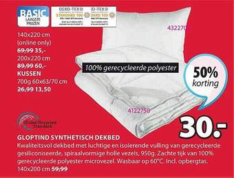 Gloptind Synthetisch Dekbed