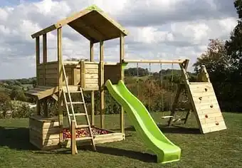 Dreamland Fox play schommel Sacramento Explorer Shop met limegroene glijbaan aanbieding