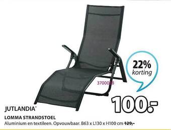 Jysk Lomma Strandstoel aanbieding