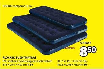 Jysk Flocked Luchtmatras aanbieding