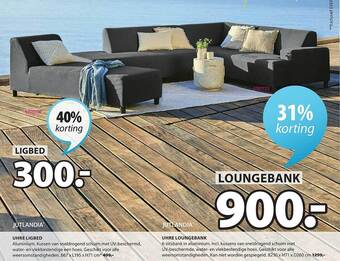 Jysk Ligbed, Loungebank aanbieding