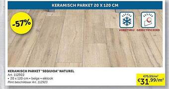 Zelfbouwmarkt Keramisch Parket aanbieding