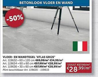 Zelfbouwmarkt Vloer En Wandtegel aanbieding