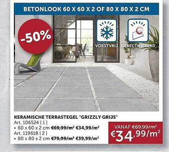 Zelfbouwmarkt Keramische Terrastegel aanbieding