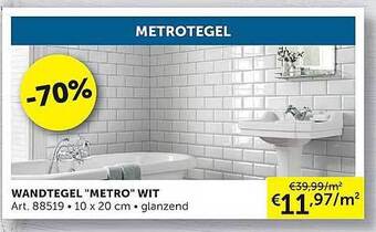 Zelfbouwmarkt Wandtegel aanbieding