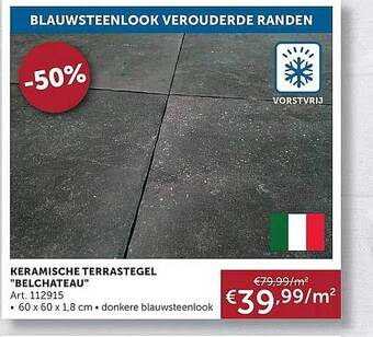 Zelfbouwmarkt Keramische Terrastegel aanbieding
